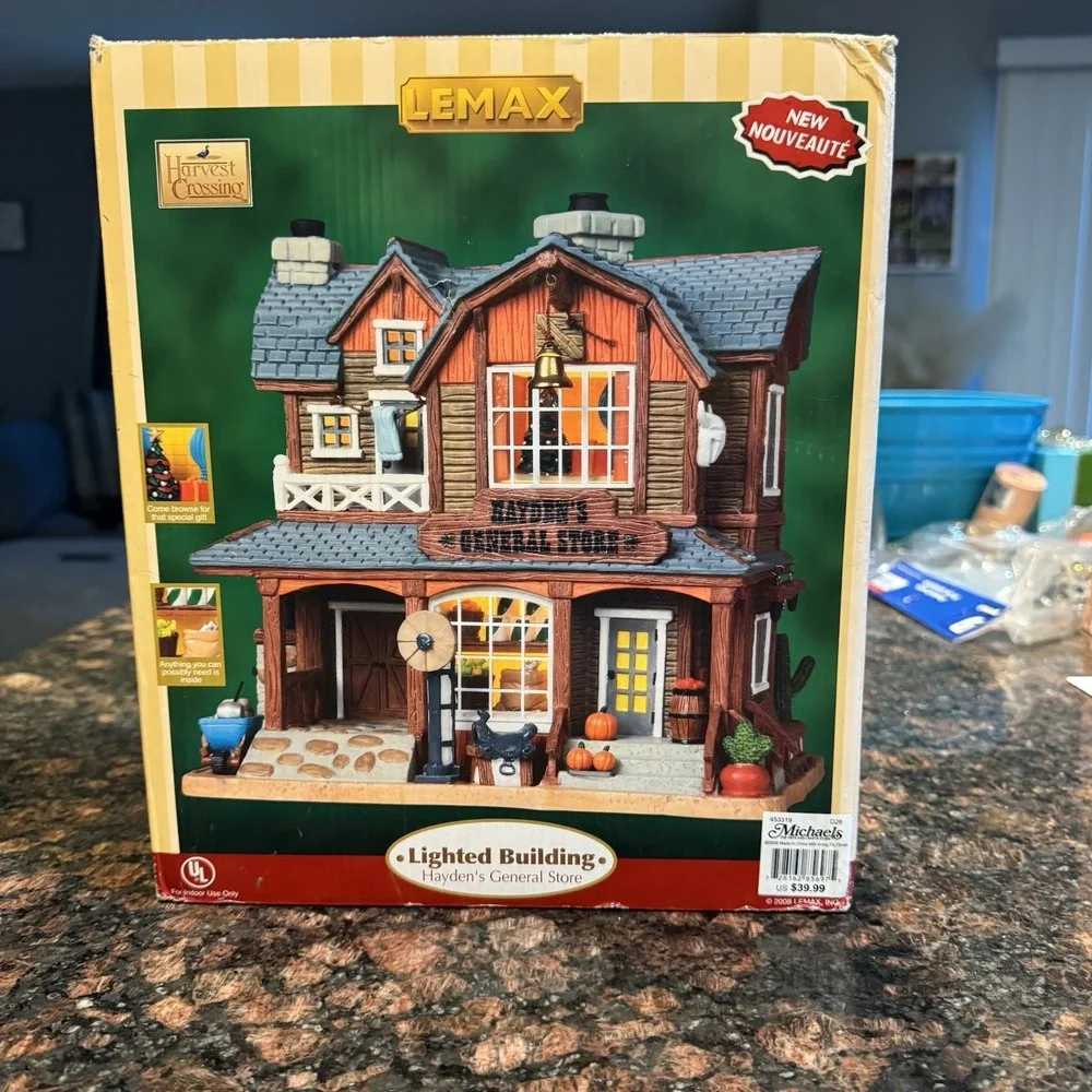 LEMAX RARE HAYDEN'S GENERAL STORE HARVEST FALL LIGHTED VILLAGE 2008-2012 Retired